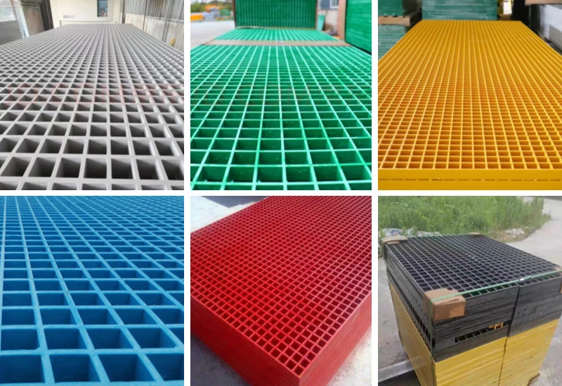 38*38mm Grid, 1.5′ ′ Thick, Light Gray, Cheap FRP Molded Fiberglass Reinforced Plastic Grating