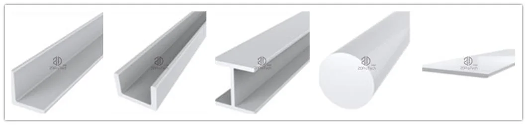 China Factory Supplier Pultruded Fiberglass Solid Square U-Channel C Shape Beam.