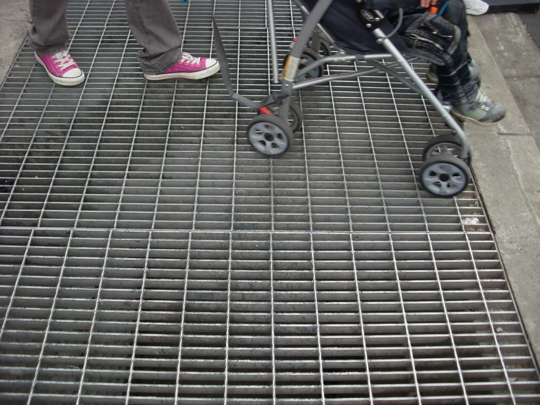 Galvanized Open Steel Stair Tread by Steel Grating