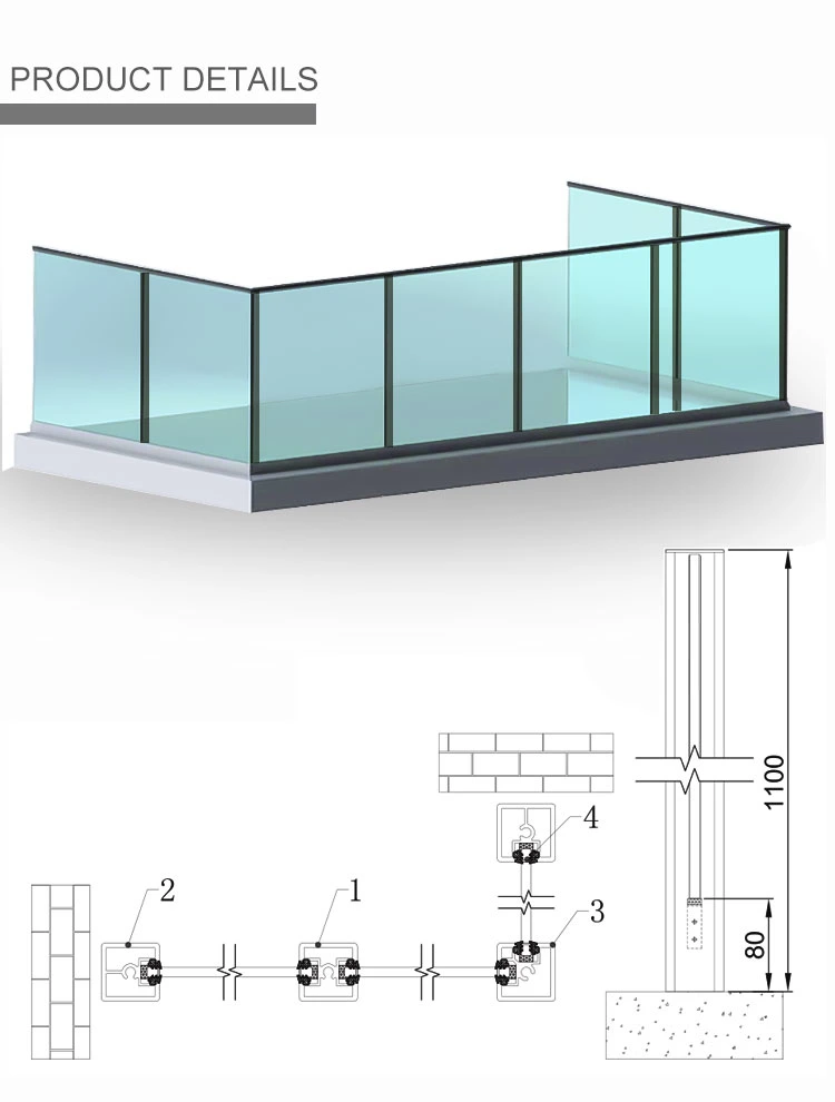 Online Technical Support Aluminium Windows and Doors Window Base Shoe System