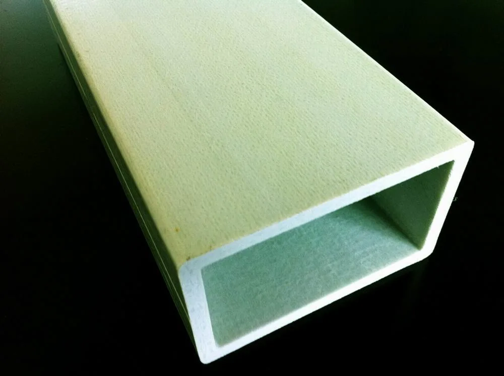 UV Resistant GRP Rectangular Tube, FRP Rectangular Tube, Fiberglass Rectangular Tube